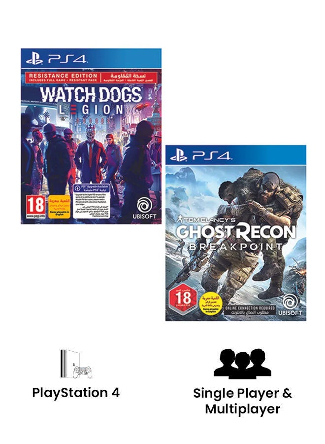 Ghost Recon Break Point +  PS4  Watch Dogs Legion - Action & Shooter - PlayStation 4 (PS4)