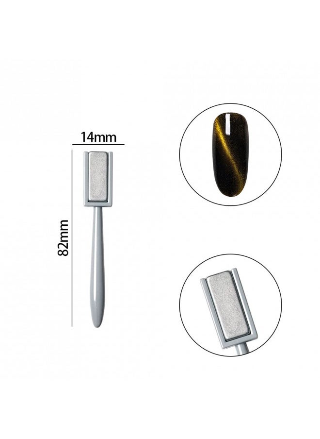 15 Pieces Nail Magnet Tool Set Magnet Plate Wand Board Magnetic Pen Stripe Nail Magnet Double Ended Magnet Wand Magnet Stick For Cat Eye Gel Polish Nail Art
