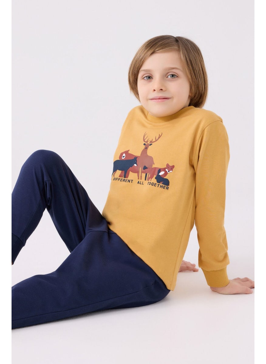 Boy Long Sleeve Pajama Set RP3452 Mustard