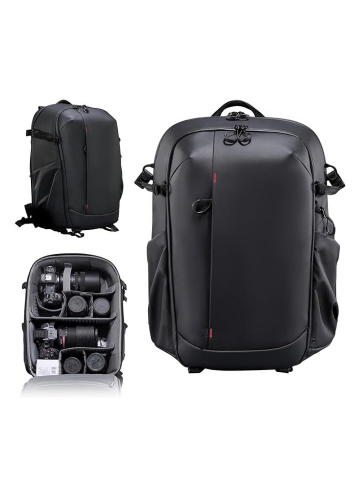 ULANZI BP09 Traker Camera Backpack • 22L • Versatile Camera Travel Bag • Quick Access • Well Organized Professional Photography Storage • Shoulder Backpack • for Sony/Nikon DSLR Cameras