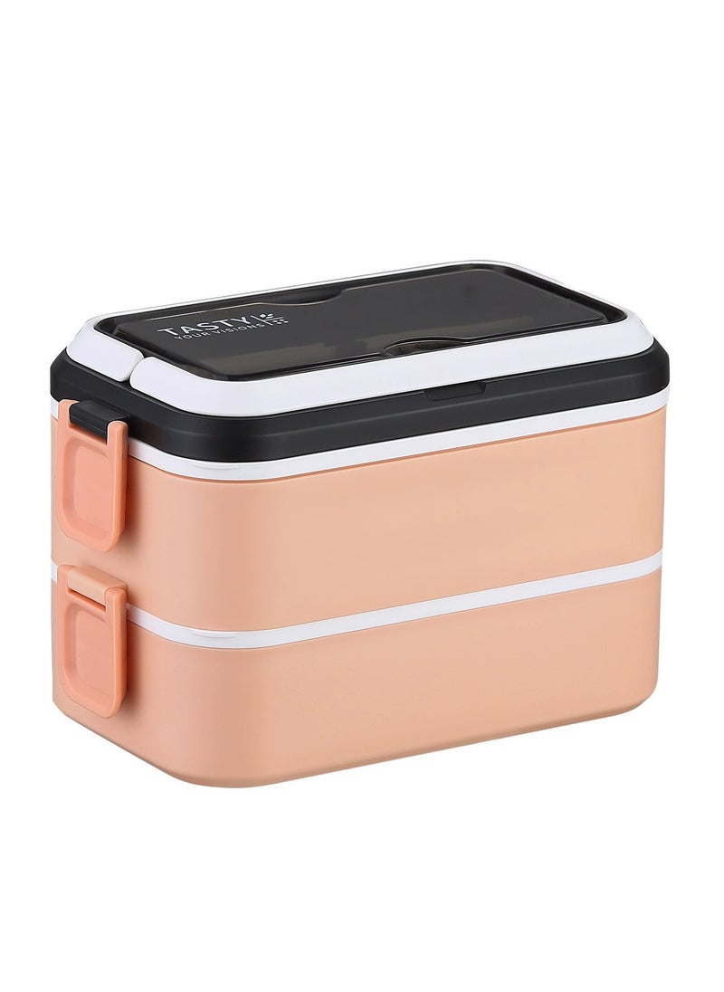 304 stainless steel lunch box students, office workers with cutlery bento box, portable water heating sub-box lunch