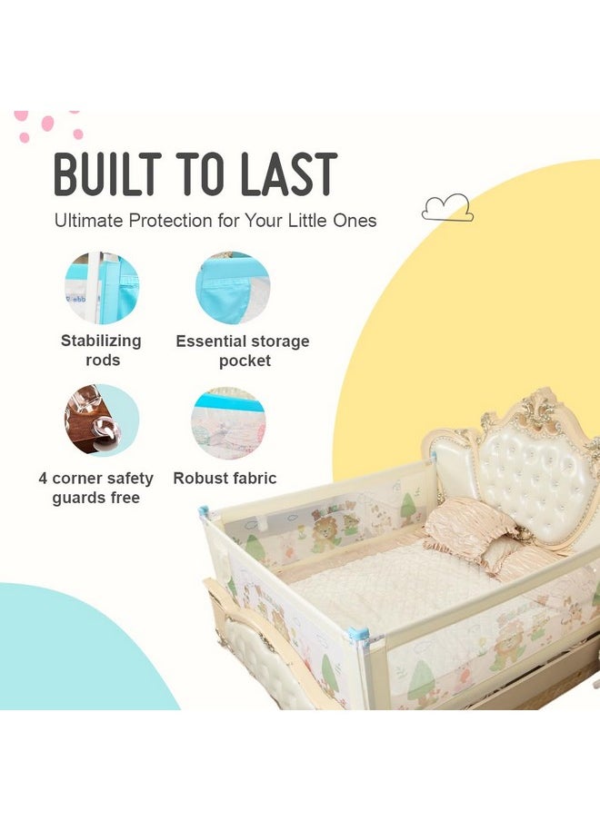 ® Barricade Designer Bed Rail Guard With 1 Year Warranty, Beige (6Ft/183Cm), Pack Of 1