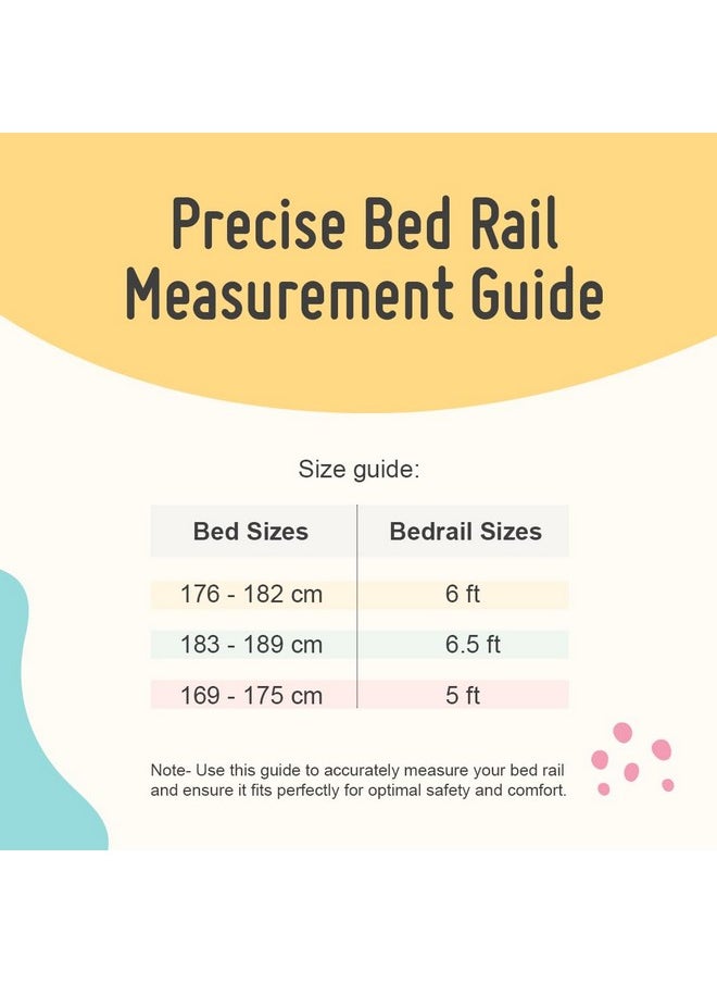 ® Barricade Designer Bed Rail Guard With 1 Year Warranty, Beige (6Ft/183Cm), Pack Of 1