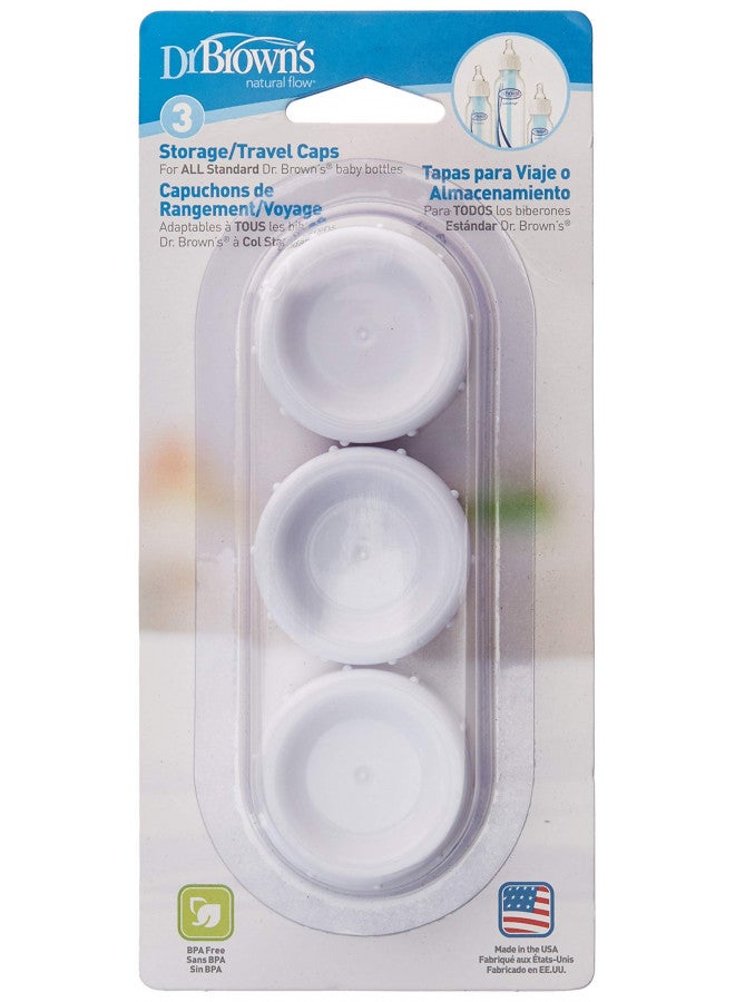 Pack Of 3 Natural Flow Standard Storage Travel Caps