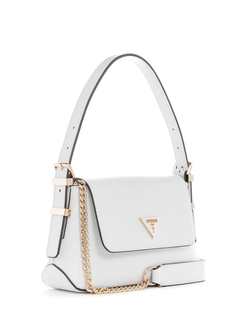 White Desideria Mini Shoulder Bag Online Sale,L: 27 W: 7 H: 13 cm