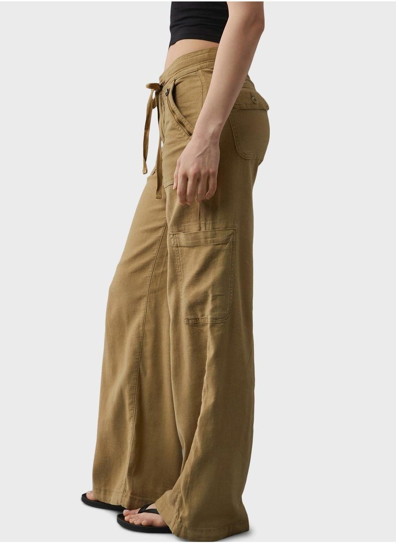 High Waist Cargo Pants