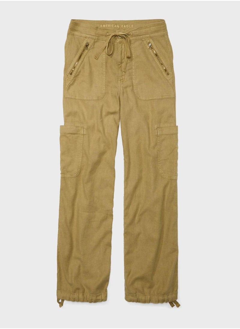 High Waist Cargo Pants