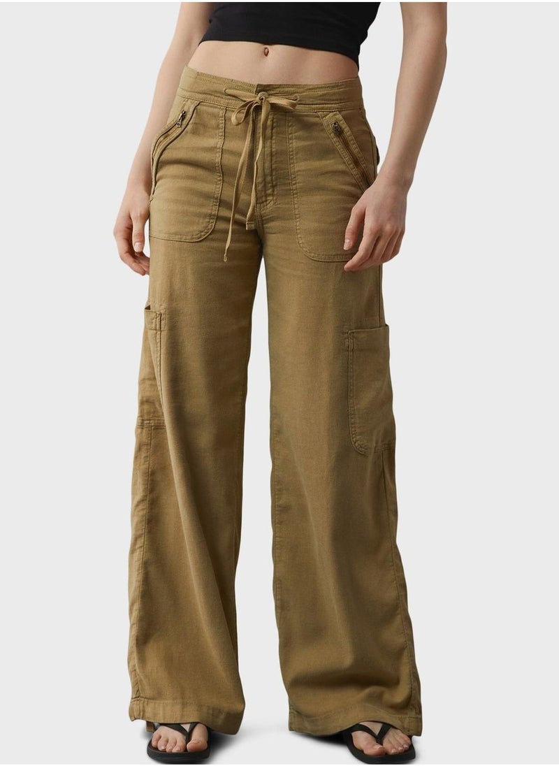 High Waist Cargo Pants