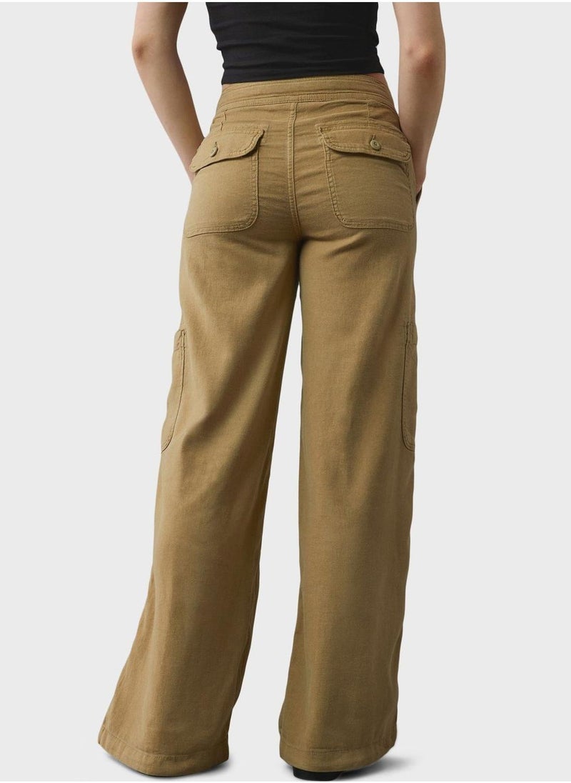 High Waist Cargo Pants