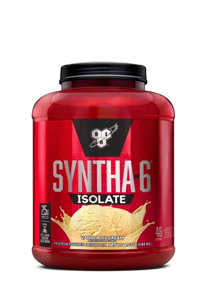 BSN Syntha-6 Isolate – Vanilla Ice Cream (4 lbs, 1.82 KG)