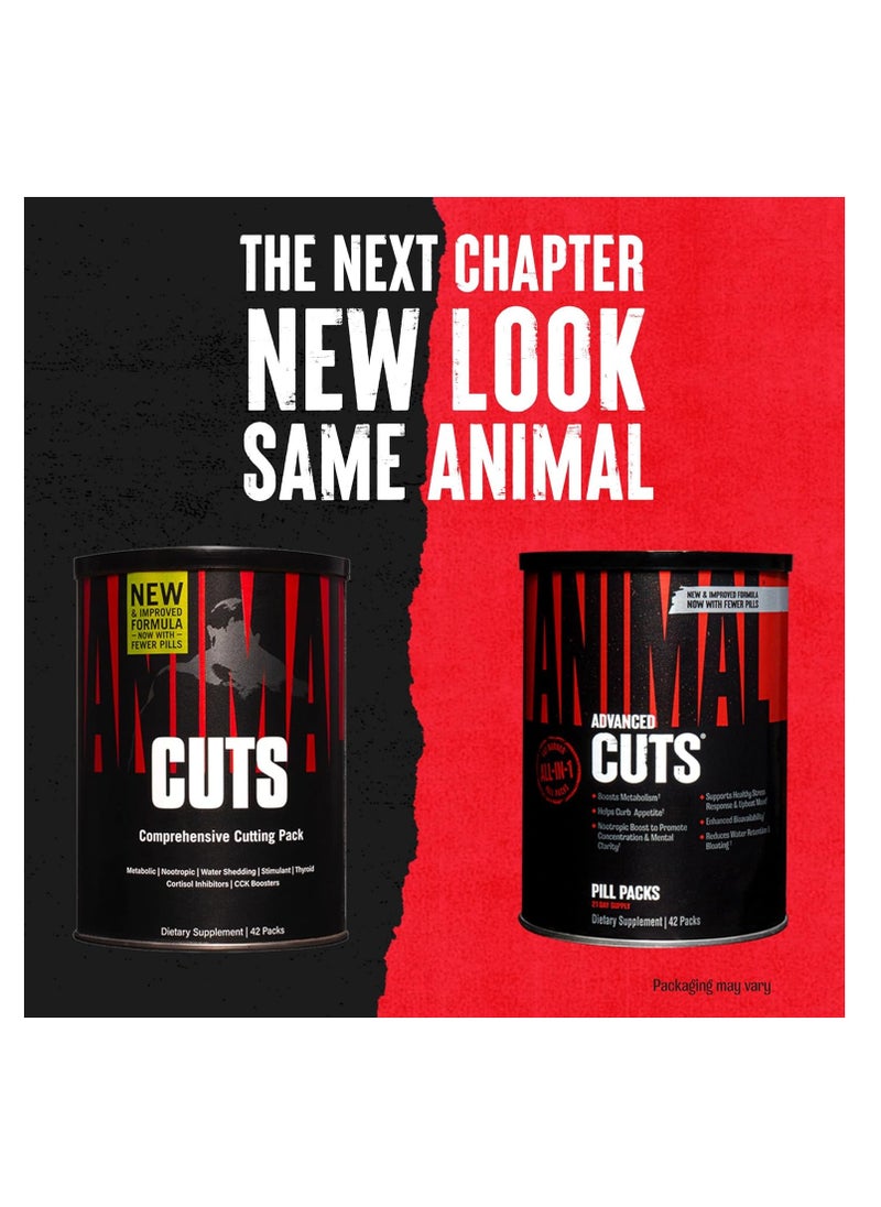 Animal Cuts All-in-one Complete Fat Burner Supplement with Thermogenic and Metabolism Support 42 Packs