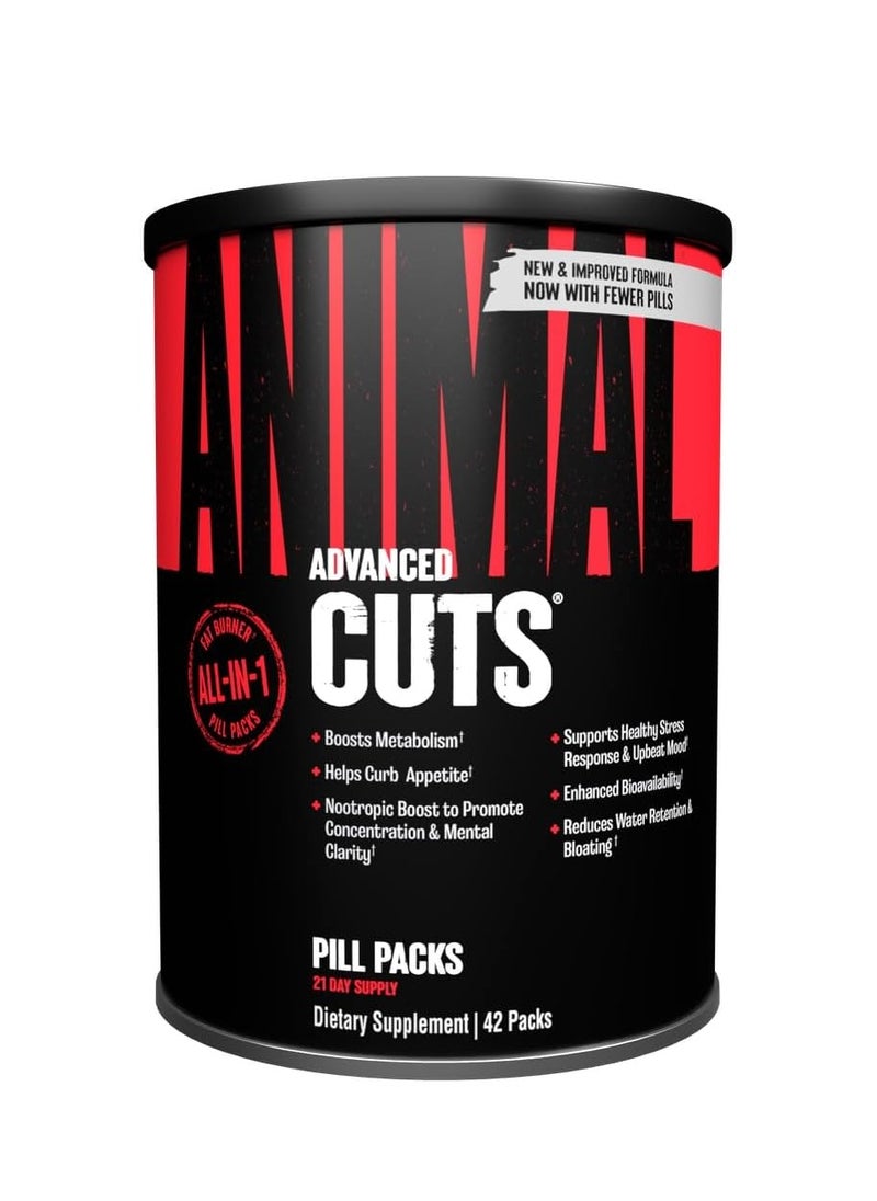 Animal Cuts All-in-one Complete Fat Burner Supplement with Thermogenic and Metabolism Support 42 Packs