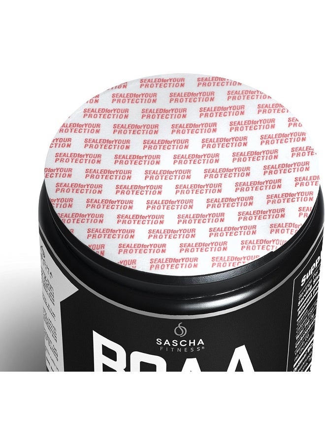 SASCHA FITNESS BCAA 4:1:1 + Glutamine,HMB,L-Carnitine,HICA | Powerful and Instant Powder Blend with Branched Chain Amino Acids (BCAAs) for Pre,Intra and Post-Workout | Natural Watermelon Flavor,350g