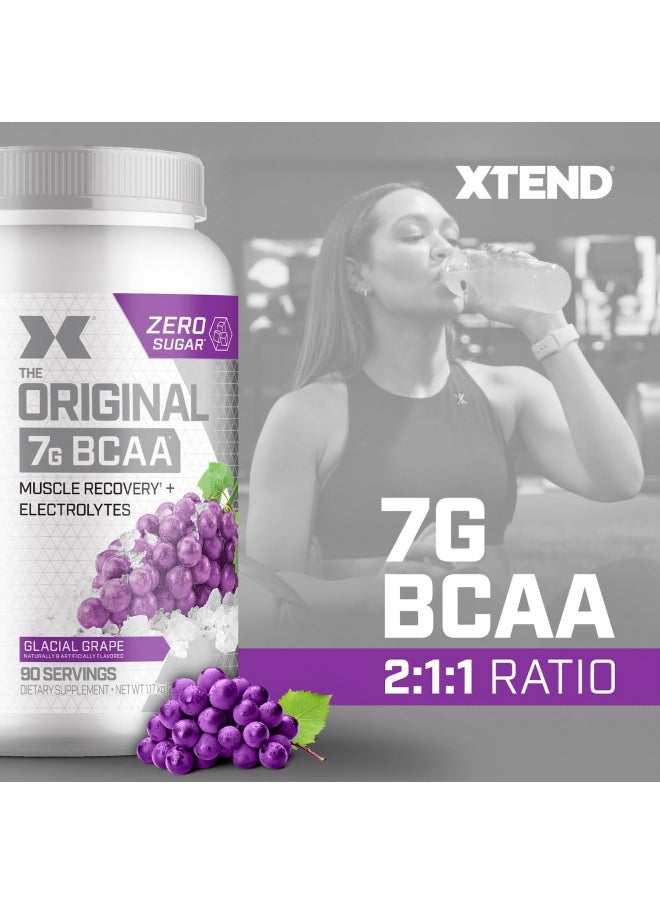 XTEND Original BCAA Powder 7g BCAA and 2.5g L-Glutamine, Sugar Free Post Workout Muscle Recovery Drink with Amino Acids for Men & Women, 90 Servings