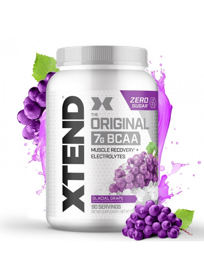 XTEND Original BCAA Powder 7g BCAA and 2.5g L-Glutamine, Sugar Free Post Workout Muscle Recovery Drink with Amino Acids for Men & Women, 90 Servings