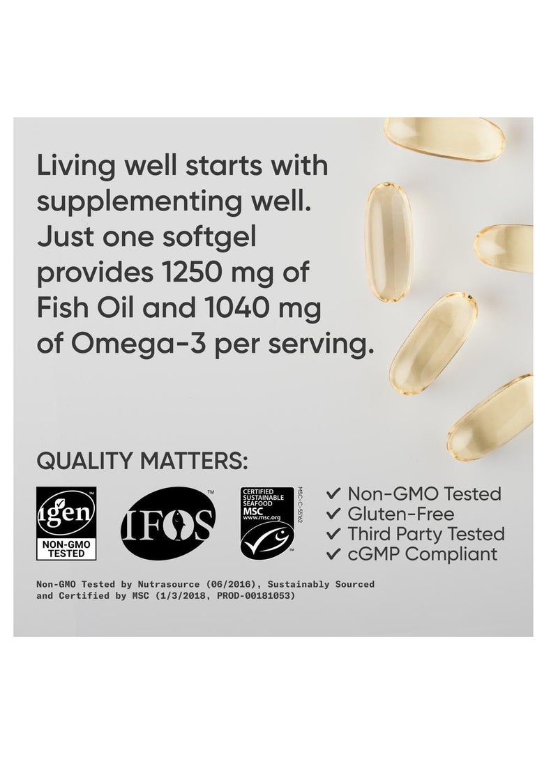 SR Omega-3 Fish Oil Triple Strength 1250mg 30 Softgels