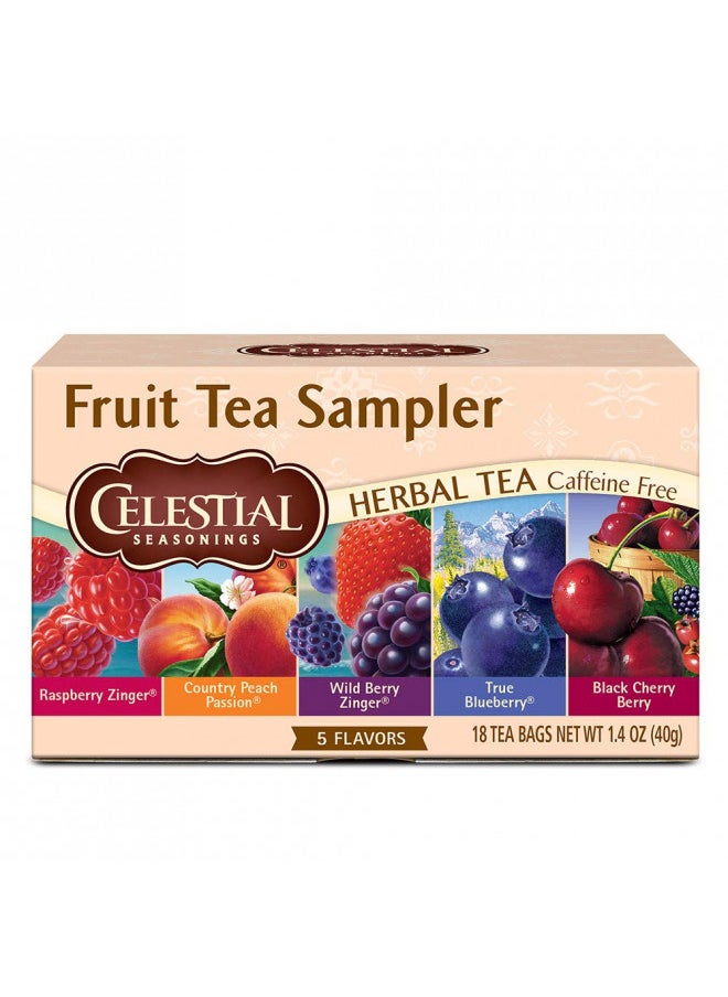 Celestial Seasonings Herbal Tea Fruit Sampler - 18 Tea Bags