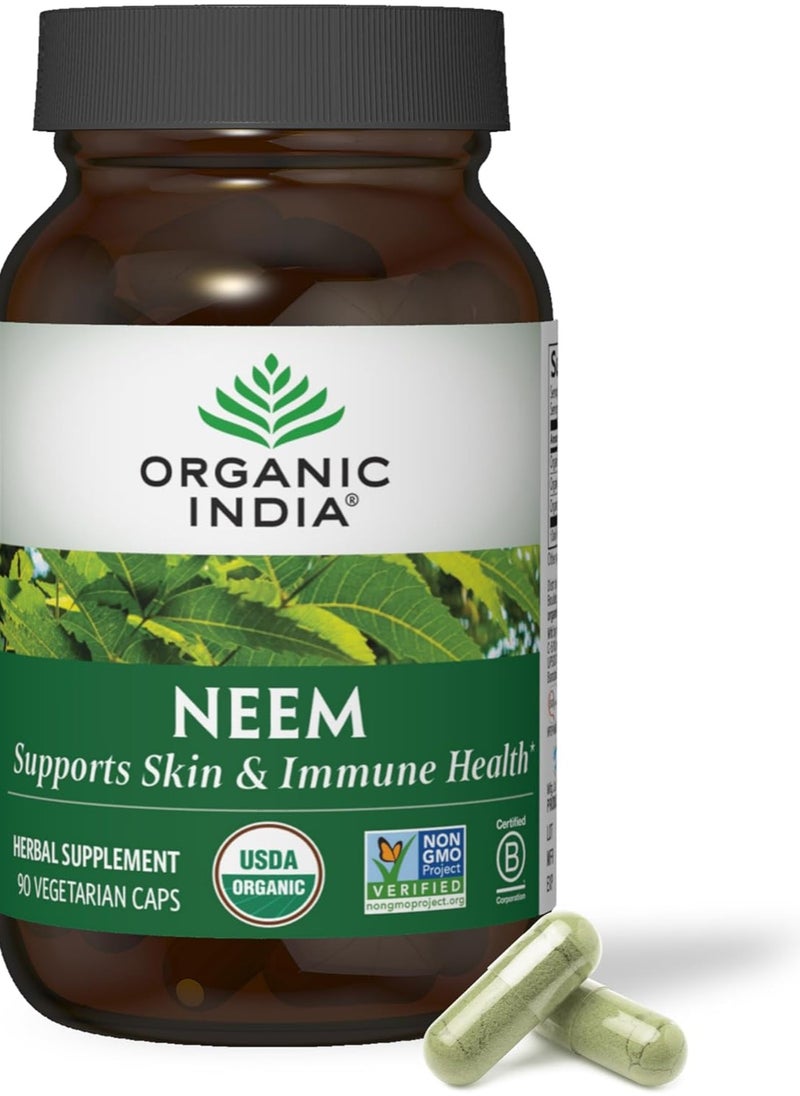 Organic India Neem 90 Vegetarian Caps