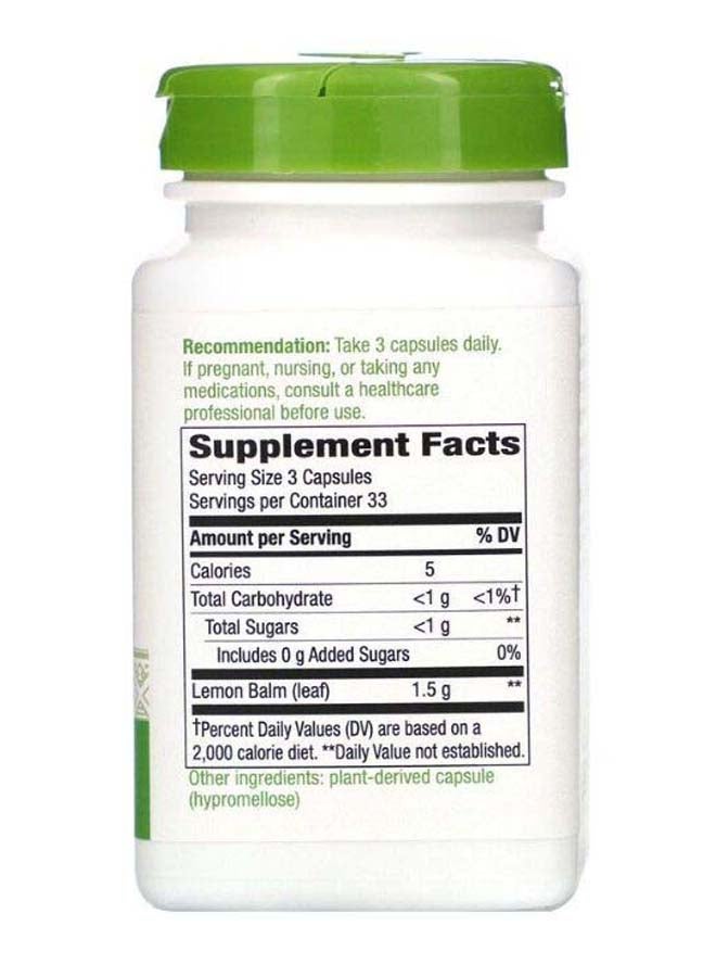 Melissa Lemon Balm Leaf 500mg