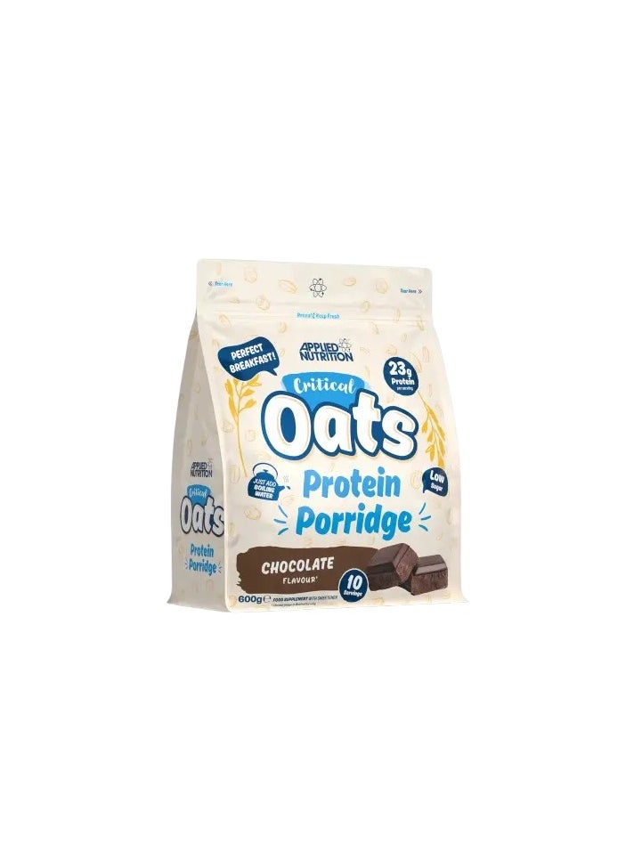 Applied Nutrition Critical Oats Protein Porridge 600g - High Protein Breakfast Chocolate Flavour