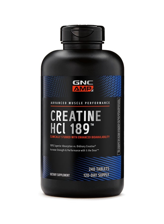 GNC AMP HCl 189, 240 Tablets