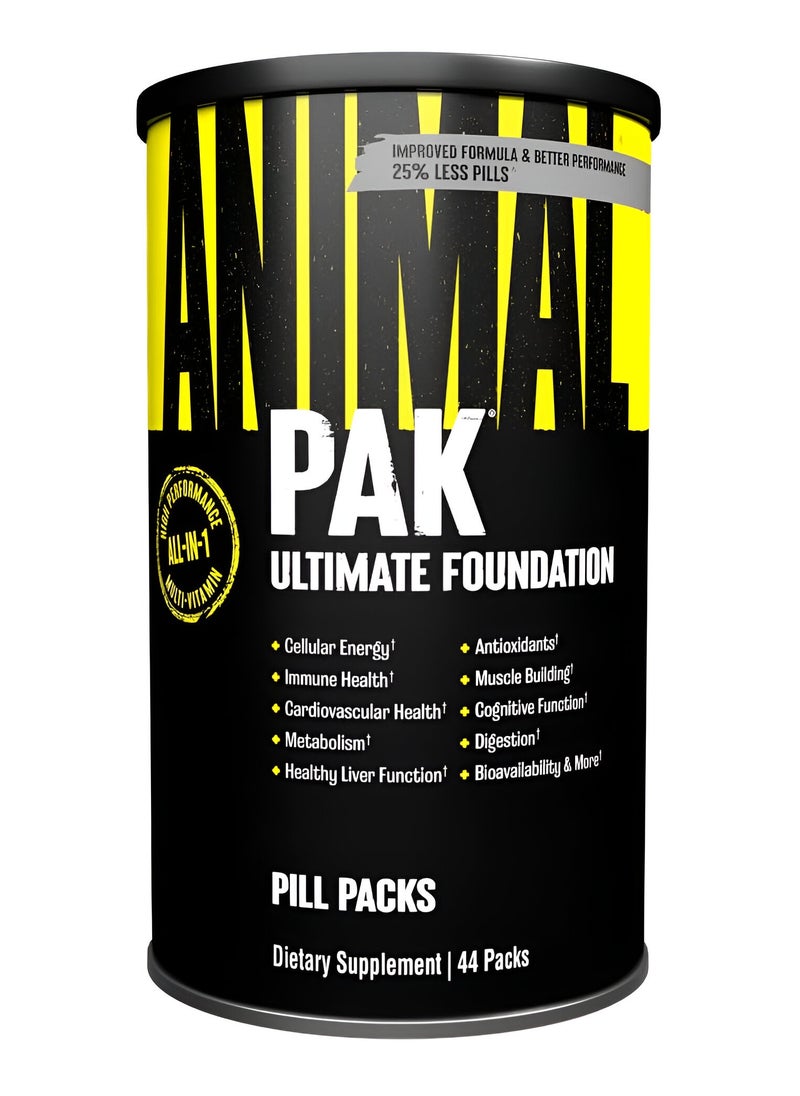 Universal, Animal PAK, All In One Multivitamin, 44 Packs, 22 Servings