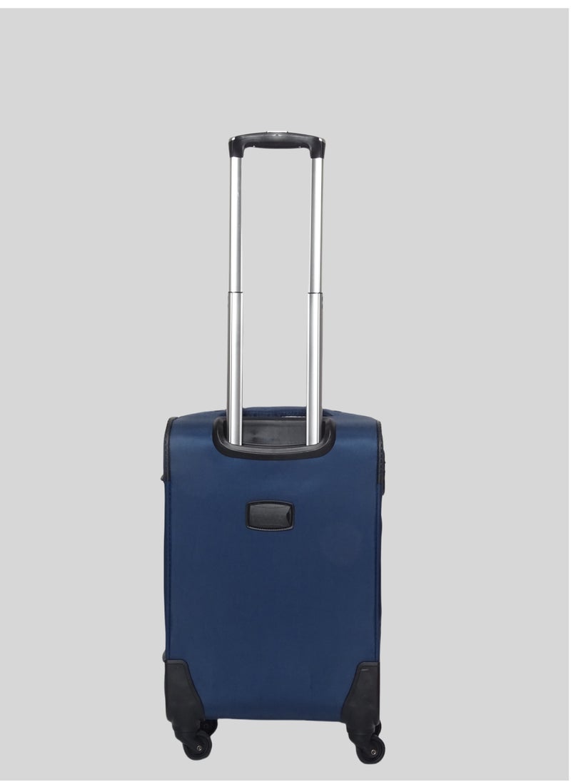 Saw&See 3 Piece Oxford Cloth Trolley Luggage Set Universal Wheels with Digital Lock 20/24/28 Inch Blue