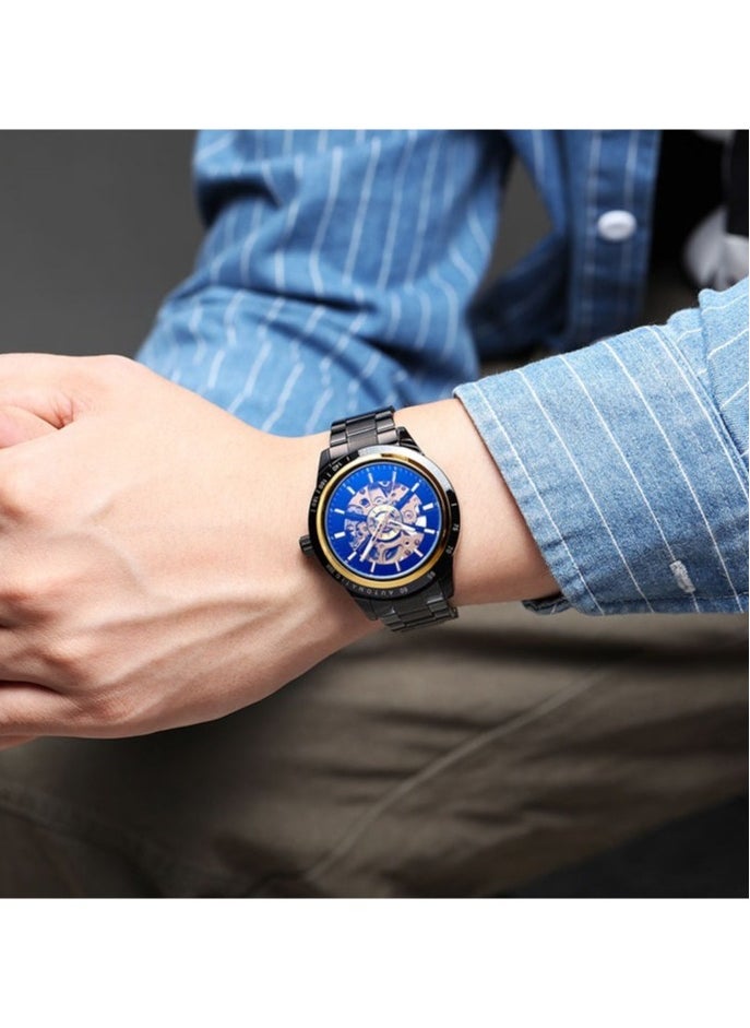 Men's Fashion Business Skeleton Waterproof Fully Automatic Mechanical Watch