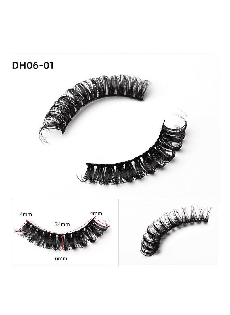 10-pairs High volume DD curvature nutrual false eyelashes for party and daily makeup DH06-01