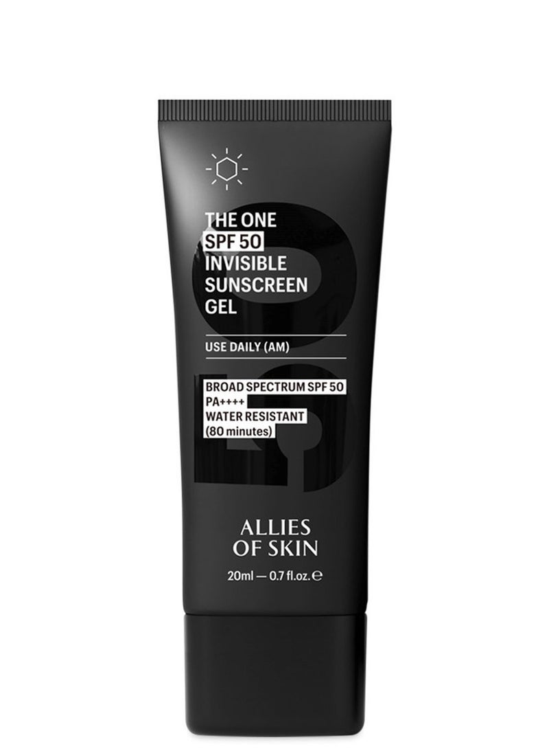 The One SPF 50 Invisible Sunscreen Gel 20ml