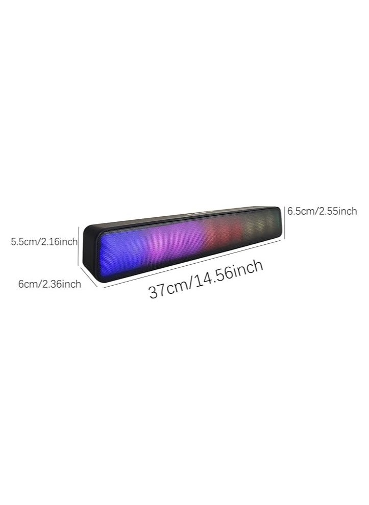 M8 Portable Bluetooth Speakers, RGB Light, Stereo Sound