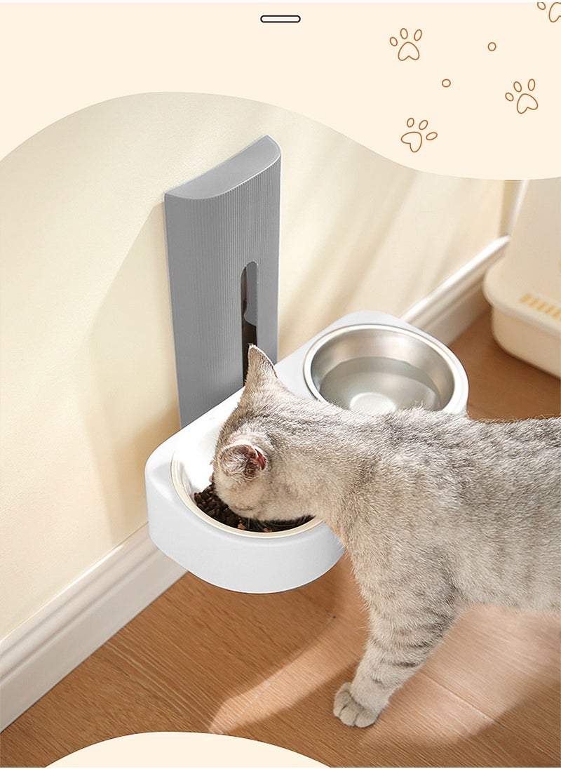 Hanging Cage Pet Feeder Cats Water Dispenser Cat Feeder Automatic Water Bowl for Dogs & Cats Crate Feeder Dish for Puppy Cats Rabbit