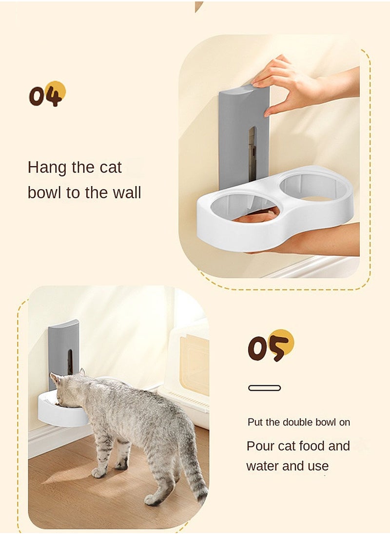 Hanging Cage Pet Feeder Cats Water Dispenser Cat Feeder Automatic Water Bowl for Dogs & Cats Crate Feeder Dish for Puppy Cats Rabbit