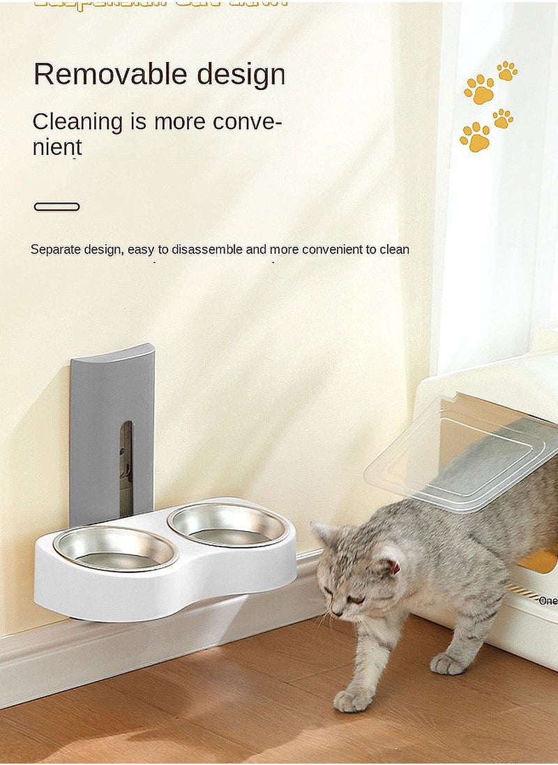 Hanging Cage Pet Feeder Cats Water Dispenser Cat Feeder Automatic Water Bowl for Dogs & Cats Crate Feeder Dish for Puppy Cats Rabbit