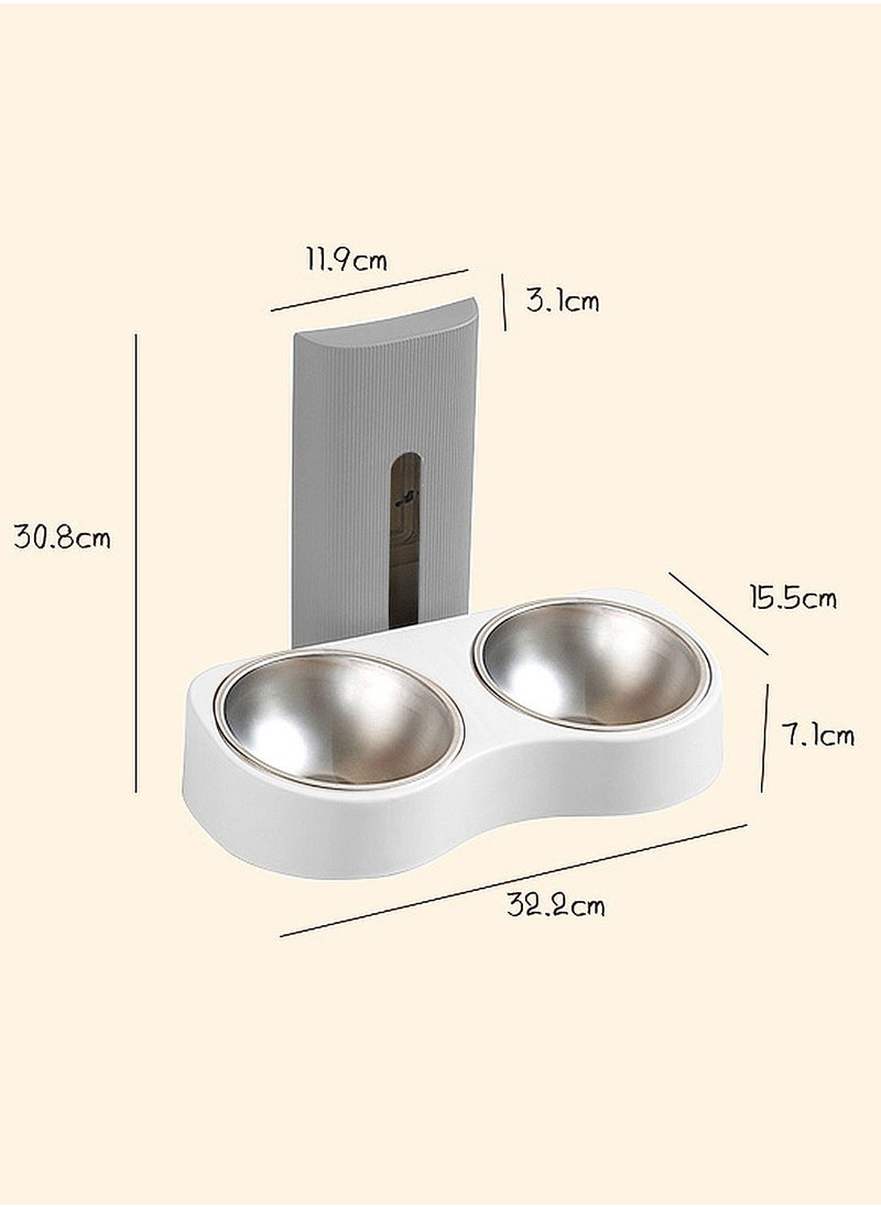 Hanging Cage Pet Feeder Cats Water Dispenser Cat Feeder Automatic Water Bowl for Dogs & Cats Crate Feeder Dish for Puppy Cats Rabbit