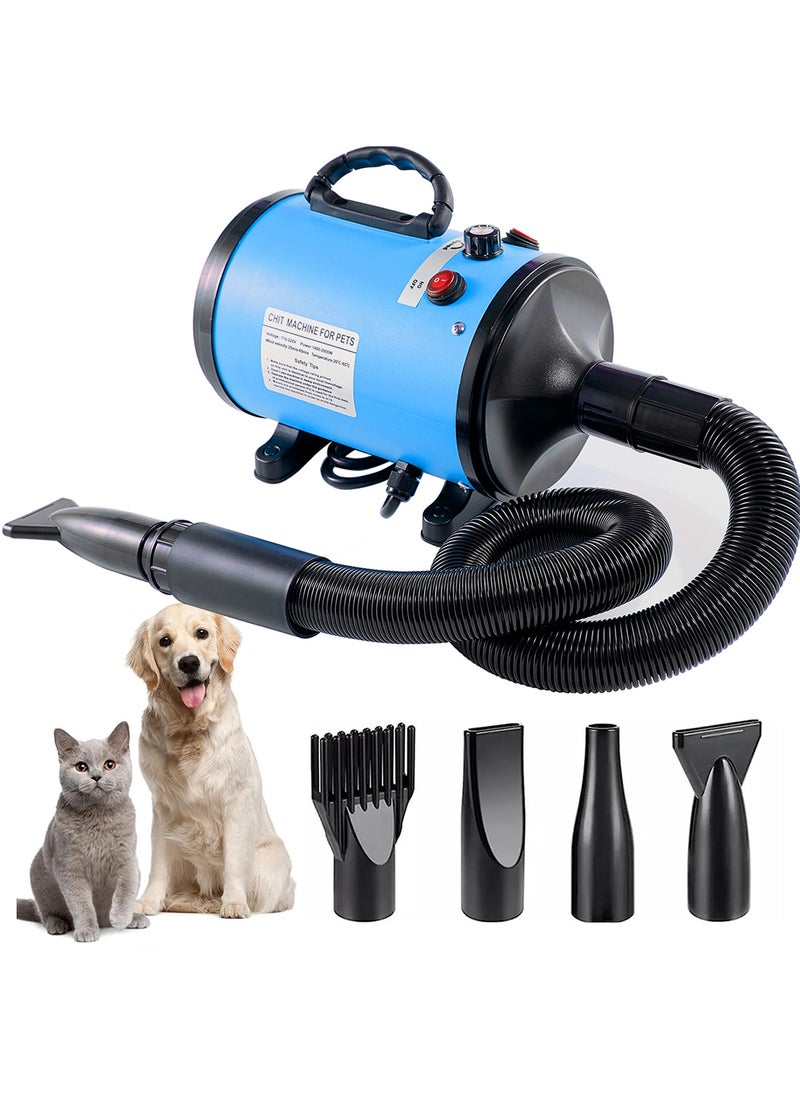 Pet Water Blower Large Dog Hair Dryer High Power Low Noise Dog Hair Drying Box Cat Grooming