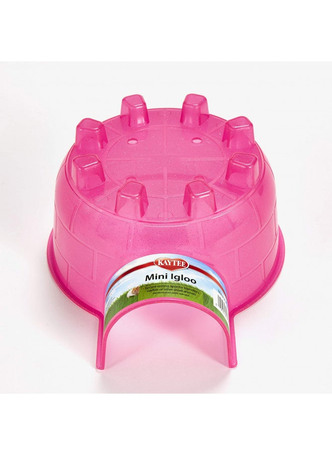 Kaytee Igloo Habitat Hideout For Pet Hamsters, Gerbils, Rats, and Other Small Animals, Mini
