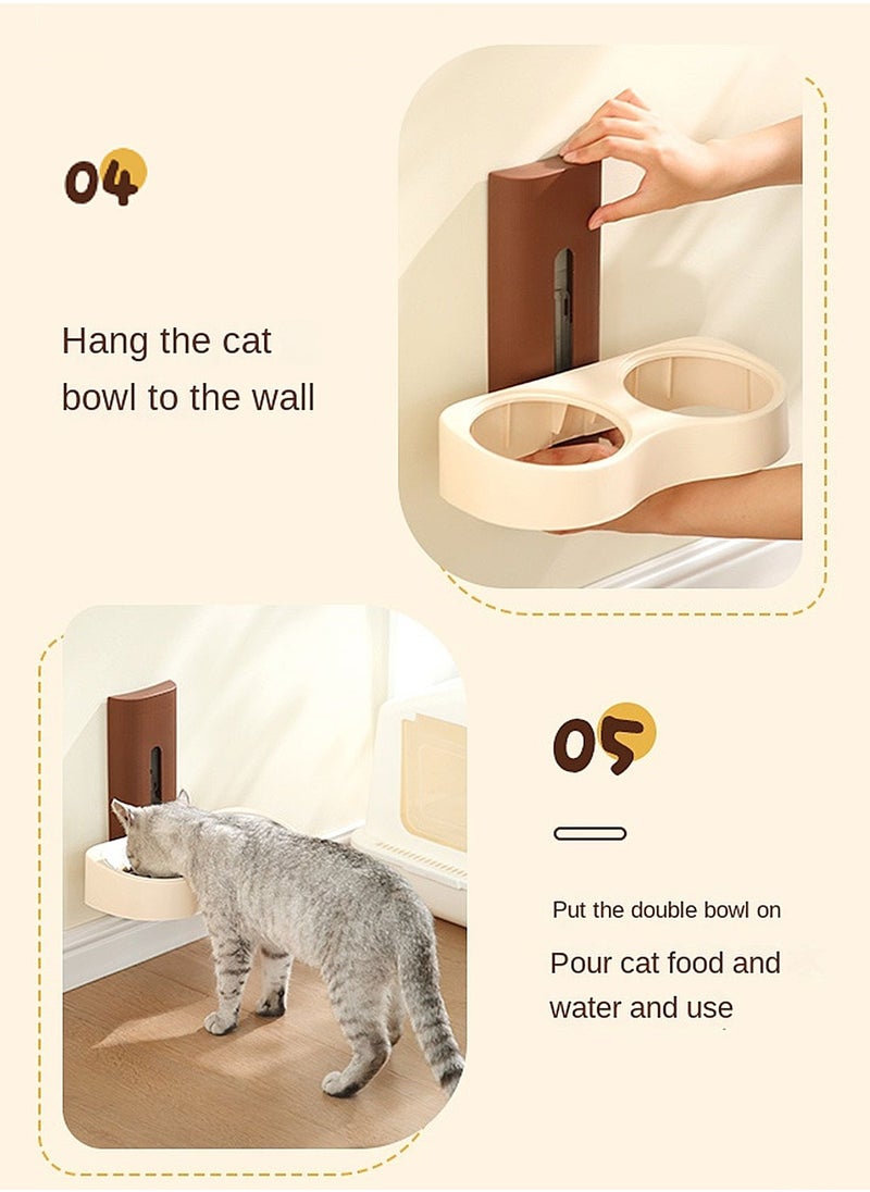 Hanging Cage Pet Feeder Cats Water Dispenser Cat Feeder Automatic Water Bowl for Dogs & Cats Crate Feeder Dish for Puppy Cats Rabbit