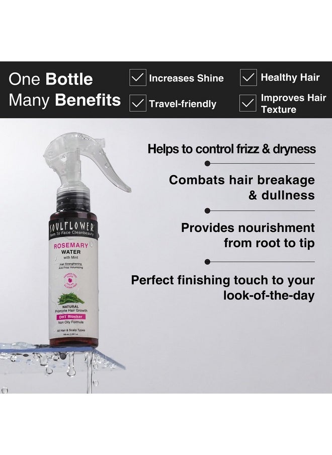 Rosemary Hair Growth Kit, Rosemary Lavender Hair Oil (120 Ml) Rosemary Tea Tree Shampoo (200 Ml) Rosemary Water With Mint Extract (100 Ml) Healthy Hair Growth, Hair Fall Control, Strengthens Hair & Scalp