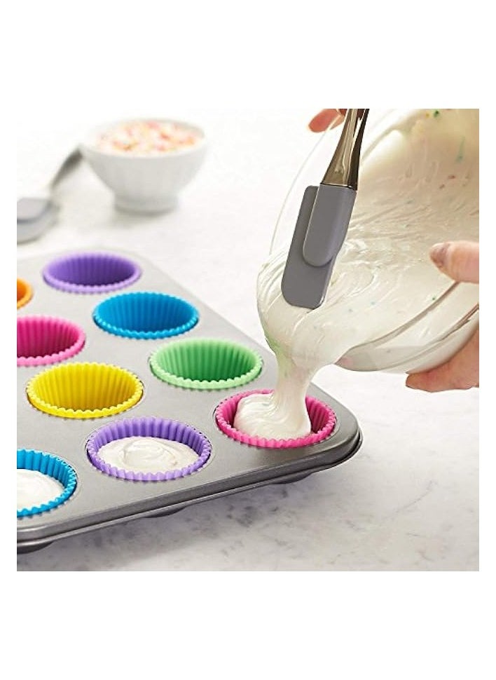 Reusable Silicone Baking Cups ( Pack of 24 in 6 Colors)