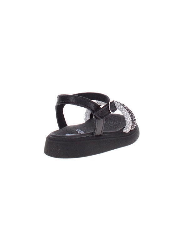 Molekinha Junior Girls Sandals Black | Made In Brazil