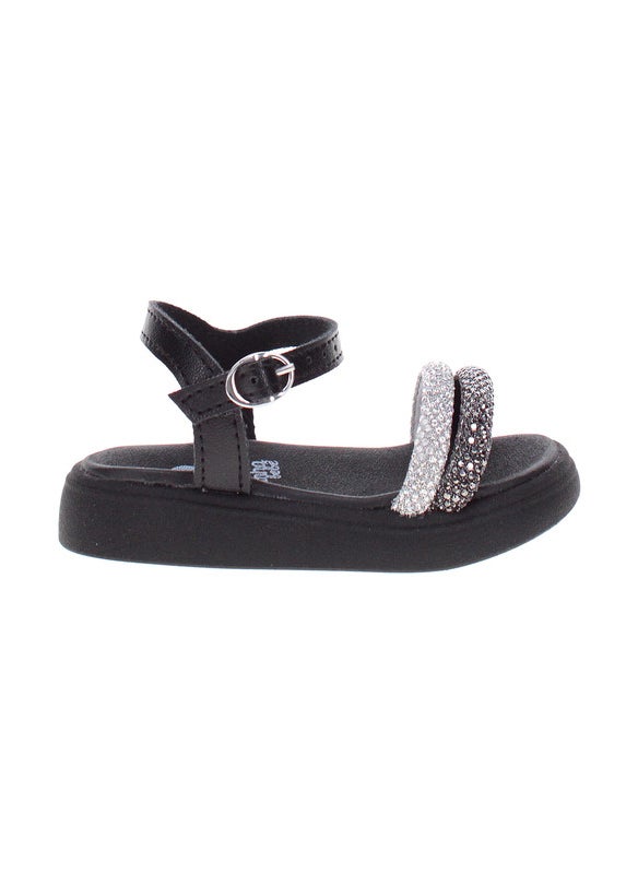 Molekinha Junior Girls Sandals Black | Made In Brazil