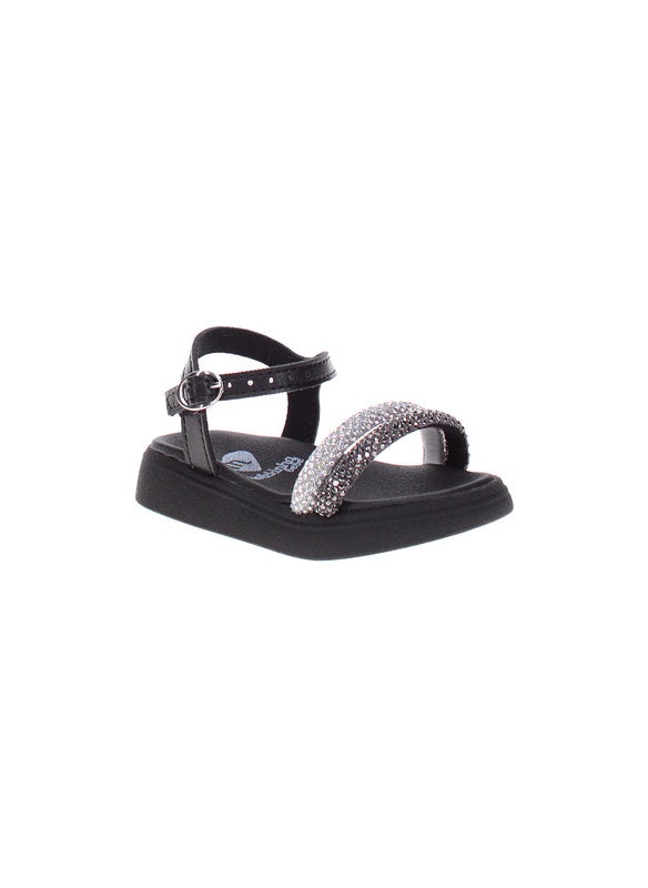 Molekinha Junior Girls Sandals Black | Made In Brazil