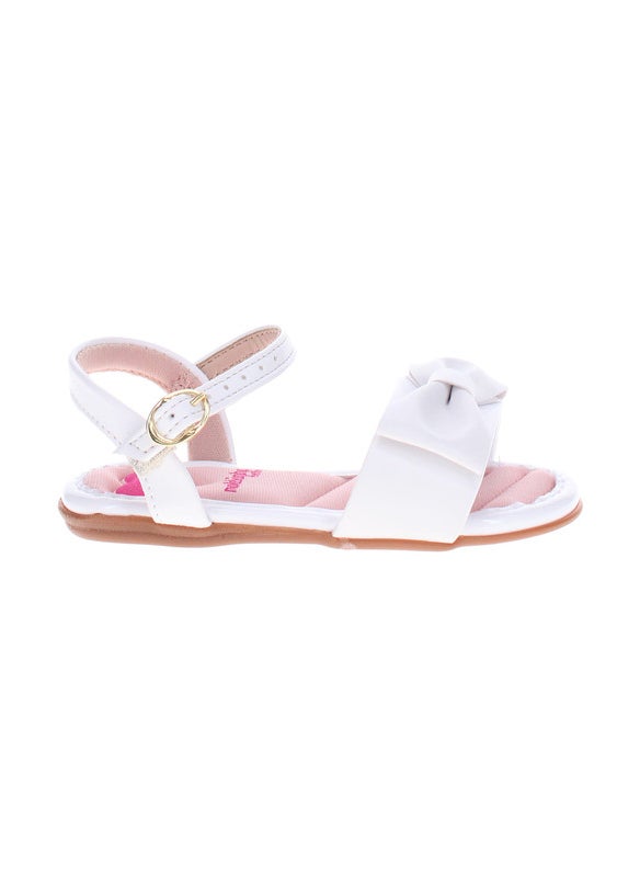 Molekinha Infant Girls Sandals With Back Strap White | Made In Brazil