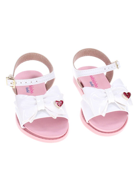 Molekinha Infant Girls Sandals White | Made In Brazil