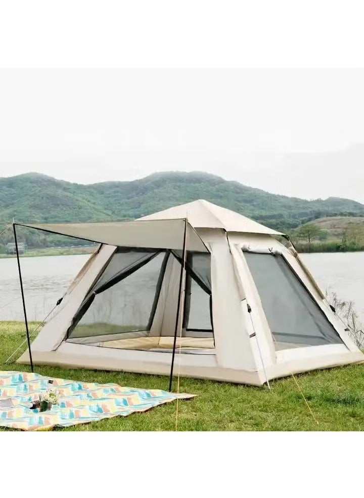 Inflatable Outdoor park 3-6 people Coated silver tent canopy portable automatic camping tent