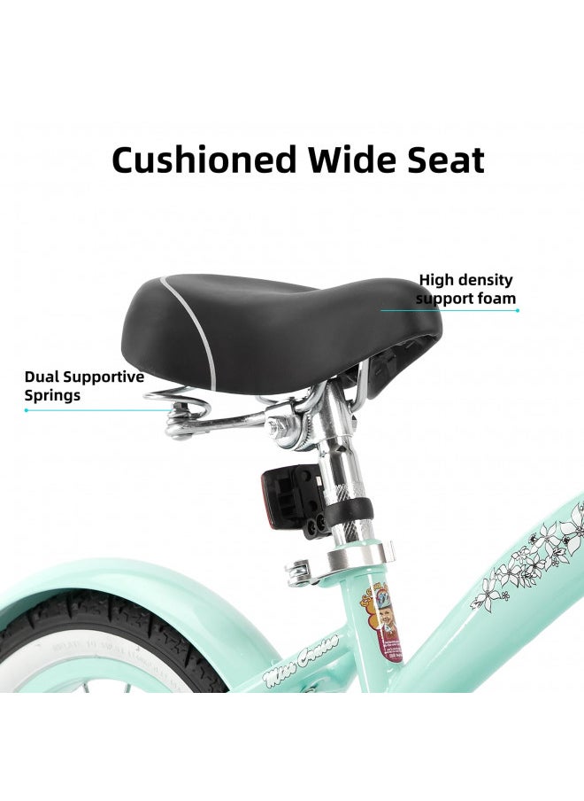 JOYSTAR 12 Inch Kids Bike with Training Wheels for Ages 2-4 Years Old Girls Bike Toddler Bike Beach Cruiser Kids Bicycle Green