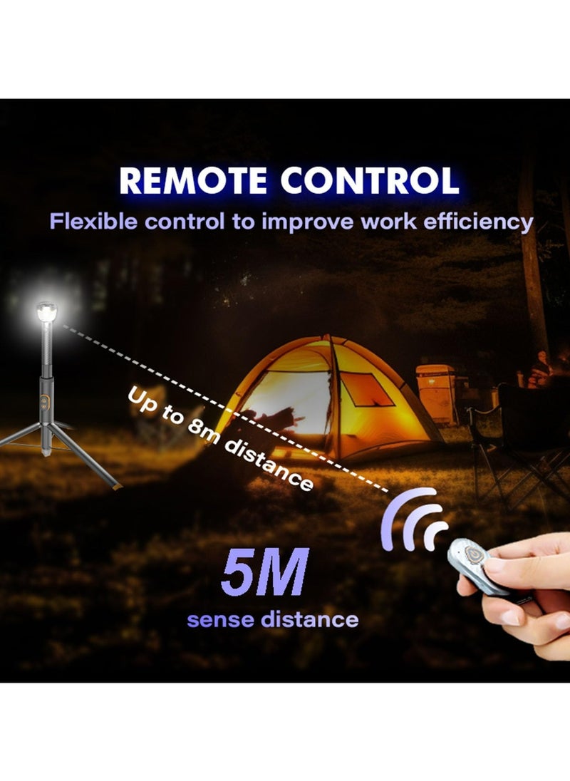 Multipurpose Camping Light With adjustable Light Pole Height, Tripod & Remote Control