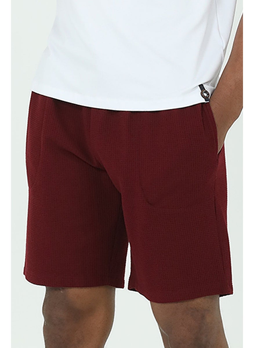 Ds Groom Waffle Shorts T-Shirt Suit Claret Red