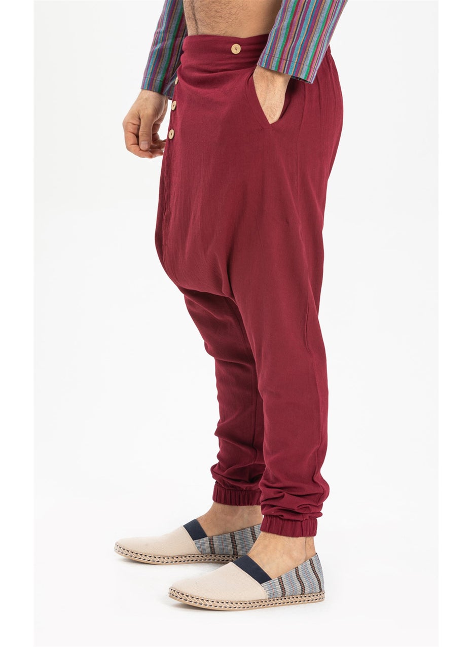 Özgür Şile Cloth Shalwar Claret Red Brd